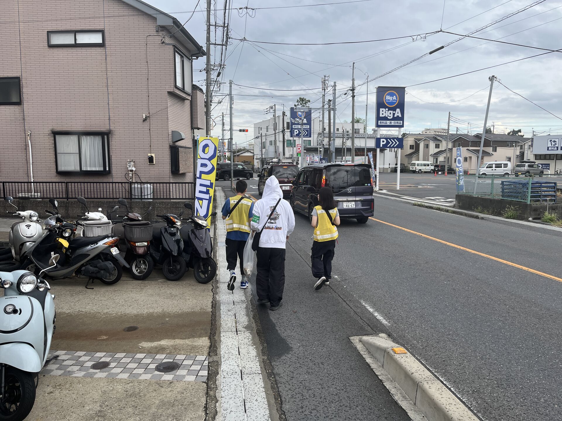 今月初めてのパトロール